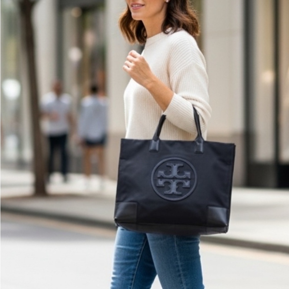 TORY BURCH ELLA PATENT TOTE Large bag